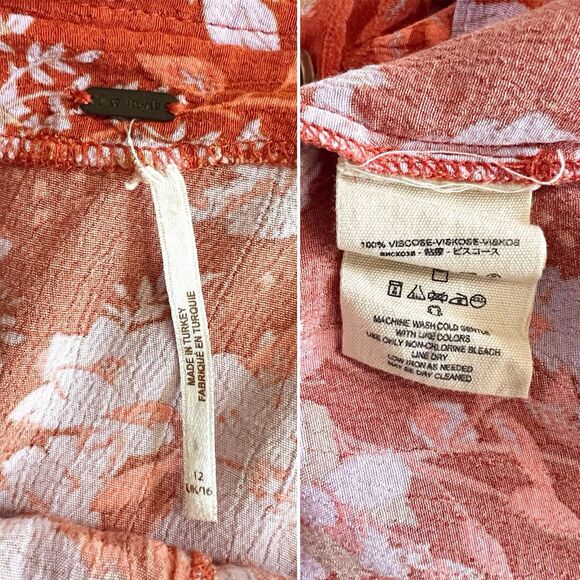 Free People Retro Love High Waist Midi Skirt Women’s Size 12 - Picture 4 of 6